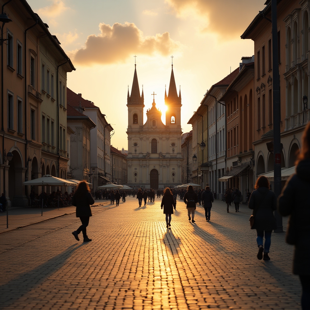 Centrul orașului Timișoara, locul de activitate al echipei noastre